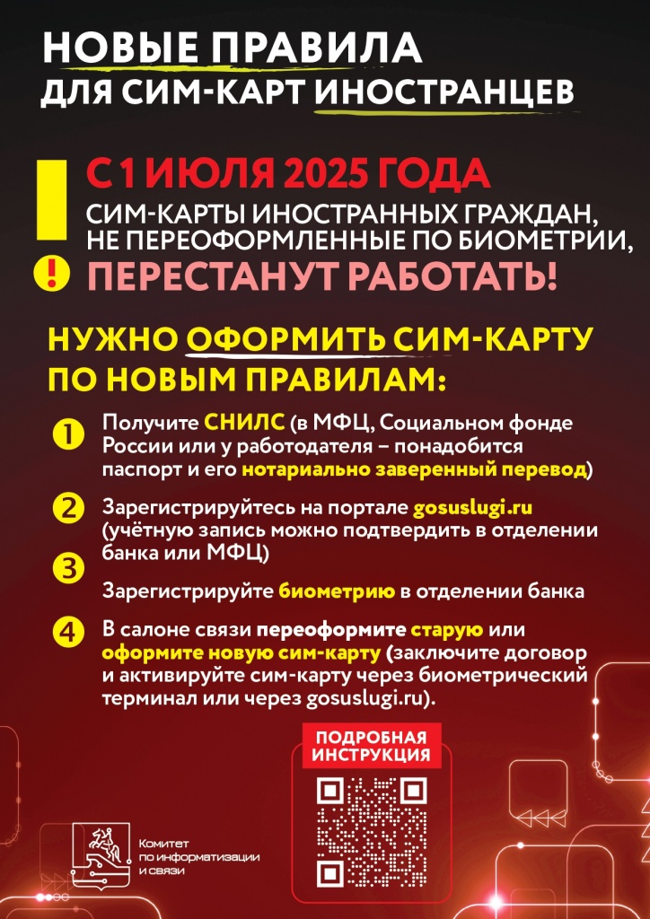 новые правила для сим карт иностранцев